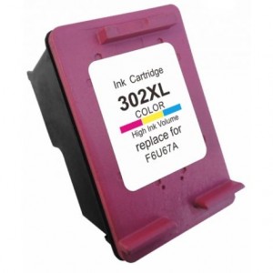 Cartus compatibil HP 302 XL Color, 330 pagini, inlocuitor F6U67AE
